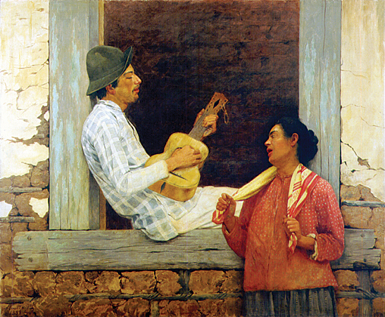 O Violeiro by Almeida Jnior, 1899